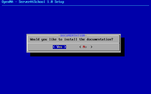 [ install documentation dialogue ]