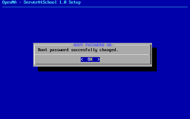[ root password changed ]
