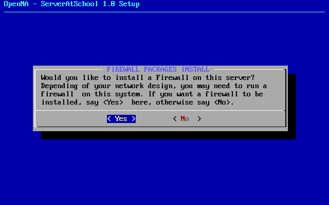 [ do you want to install a firewall? ]