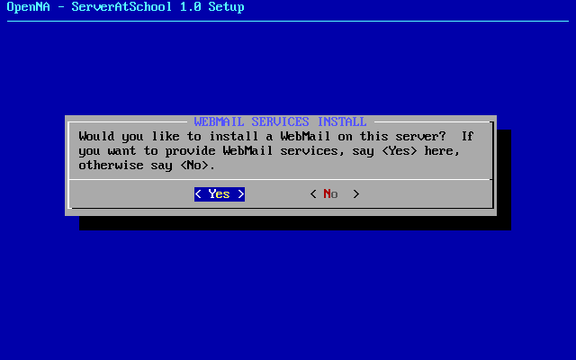 [ do you want to install webmail? ]