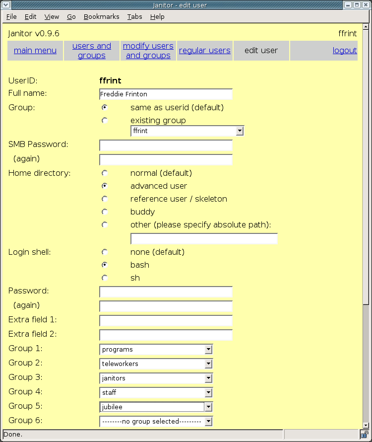 [ adding a user to a workgroup ]