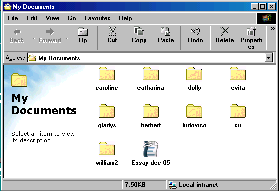 [ contents of My Documents of grade 3 ]