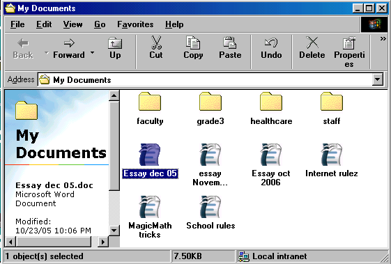 [ document selected with right hand mouse button ]
