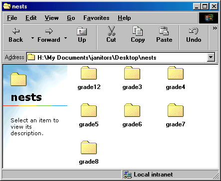 [ grouping of Desktop directories for nests ]