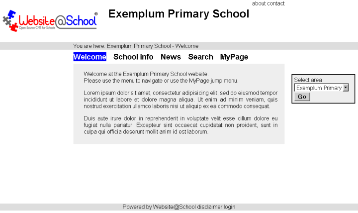 [ Exemplum Primary School home site ]