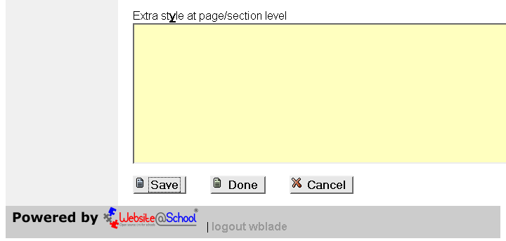 [ Edit advanced properties of section n, entry fields, bottom ]