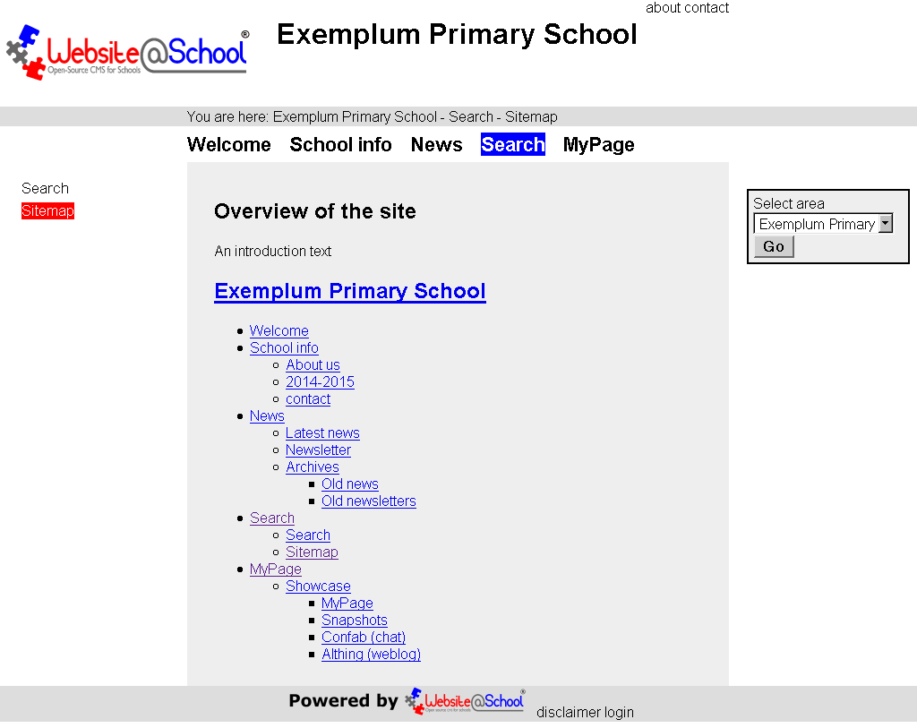 [ sitemap option: area ]