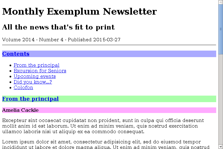 [ the print version of the newsletter ]
