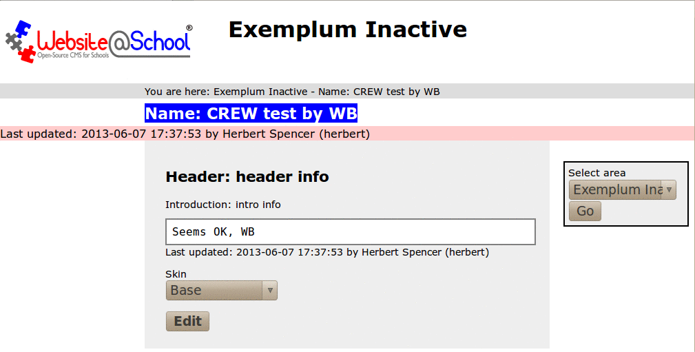 [ CREW webpage test: visitor with read + write permissions, text added ]