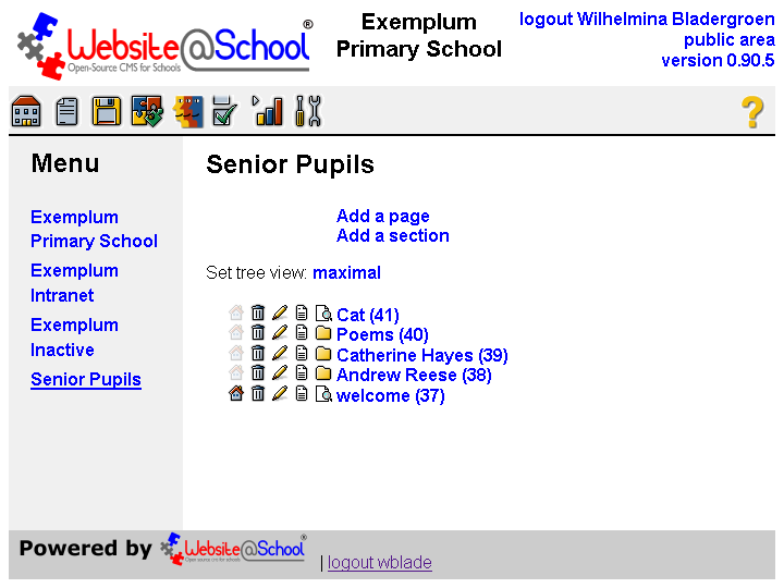 [ Page Manager: Seniors: page and sections added ]