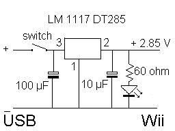 [ USB powering wiring diagram ]